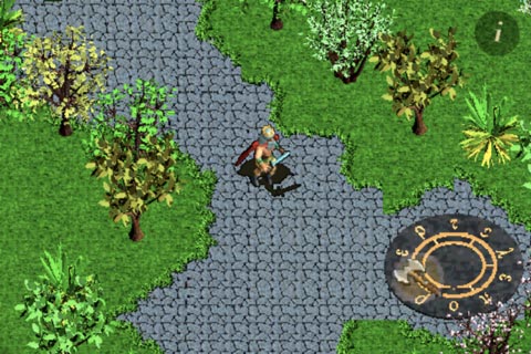 The iOS RPG game Quexlor before HD support