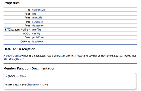Source code API reference and class hierarchy