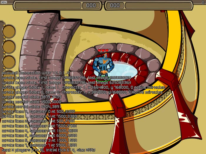 Old screenshot of Hero Bash