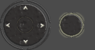 The two images we will use to build a joystick D-pad