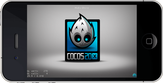 Cocos2d-X's HelloWorld app